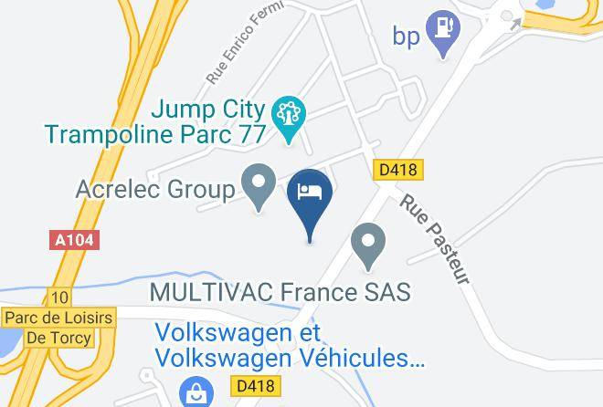 Seine Et Marne - Hotel Ibis Budget Marne La Vallee Maps