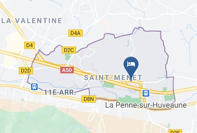 Bouches Du Rhone - Hotel Ibis Budget Marseille Est Saint Menet Maps