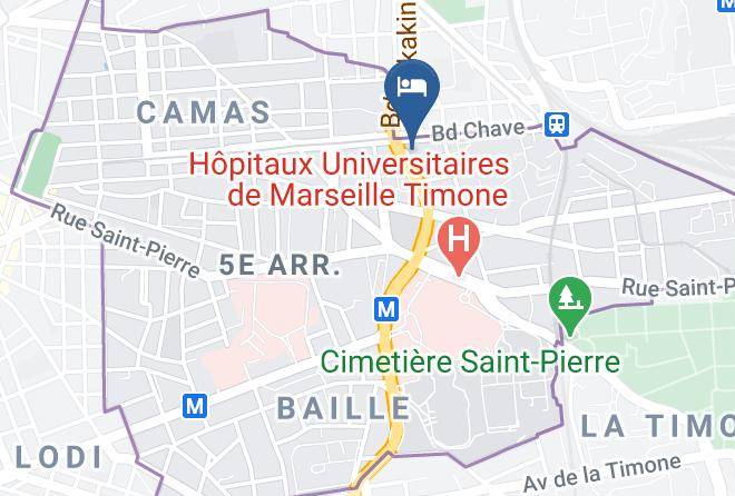 Bouches Du Rhone - Hotel Ibis Budget Marseille Timone Maps