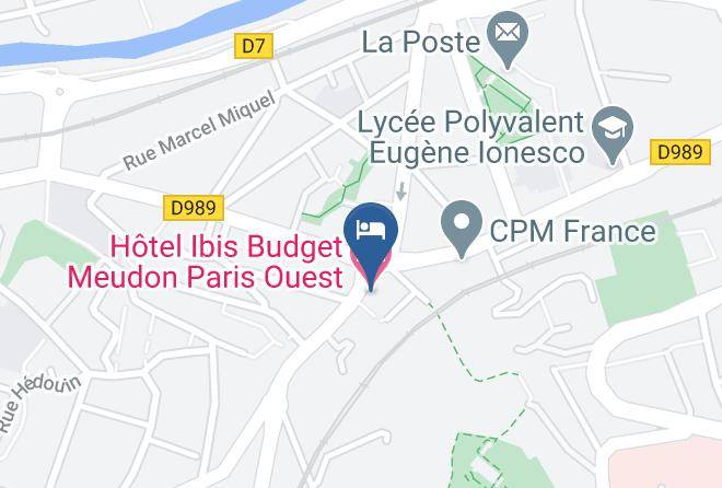 Hotel Ibis Budget Meudon Paris Ouest Map