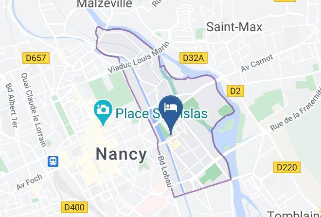 Meurthe Et Moselle - Hotel Ibis Budget Nancy Centre Maps