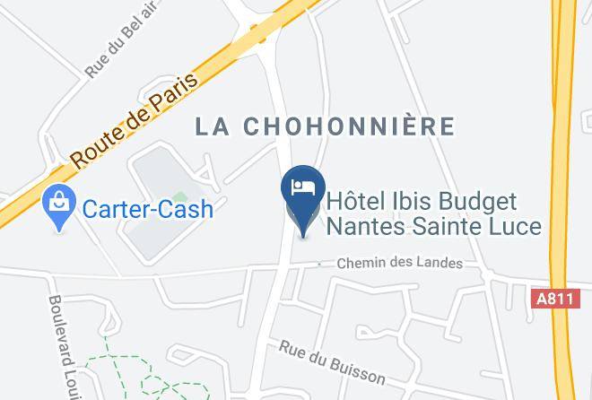 Loire Atlantique - Hotel Ibis Budget Nantes Sainte Luce Maps