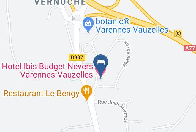 Nievre - Hotel Ibis Budget Nevers Varennes Vauzelles Maps