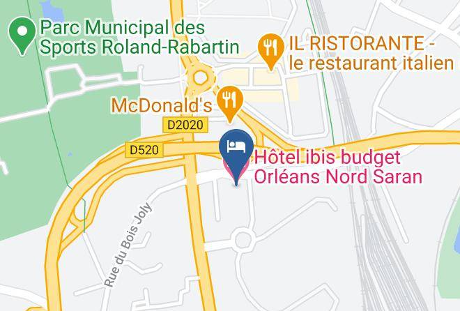 Loiret - Hotel Ibis Budget Orleans Nord Saran Maps