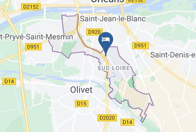 Loiret - Ibis Budget Orleans Sud Comet Maps