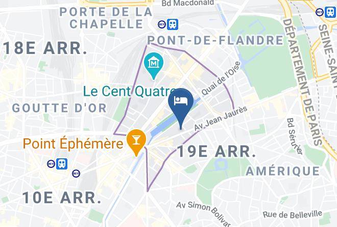 Paris - Hotel Ibis Budget Paris La Villette 19eme Maps