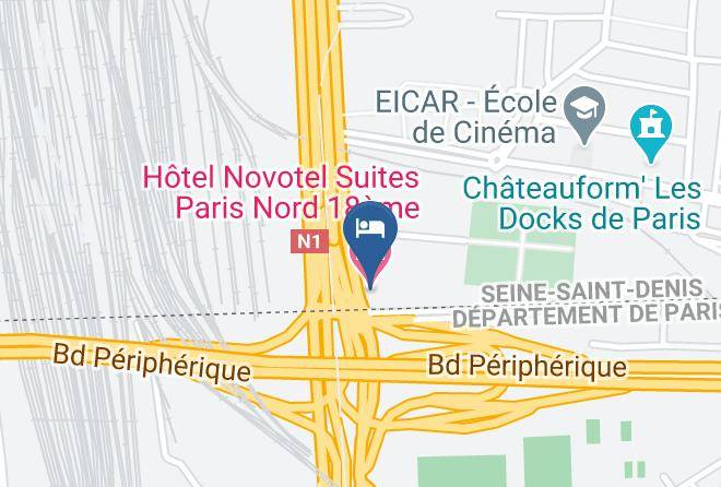 Seine St Denis - B&B HOTEL Paris Nord 18eme Maps