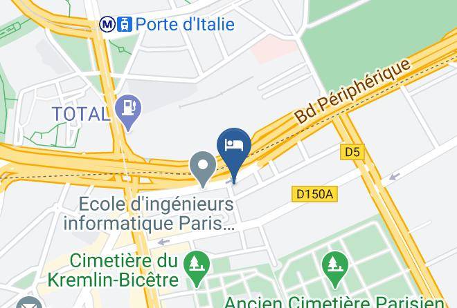 Val De Marne - Hotel Ibis Budget Paris Porte D'italie Est Maps