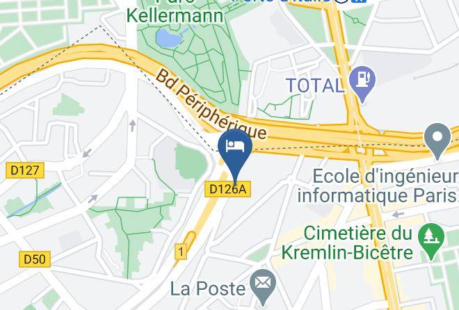 Val De Marne - Hotel Ibis Budget Paris Porte D'italie Ouest Maps