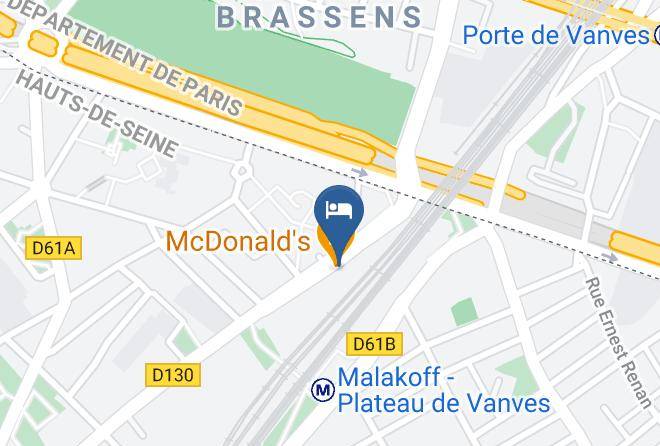 Hauts De Seine - Hotel Ibis Budget Paris Porte De Vanves Maps