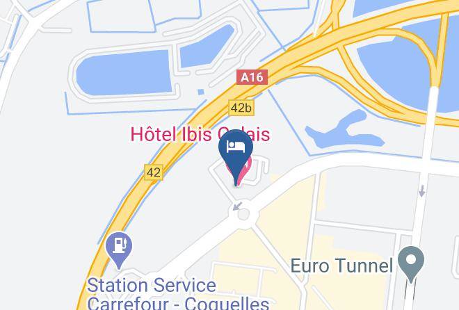 Pas De Calais - Ibis Budget Calais Tunnel Sous La Manche Maps