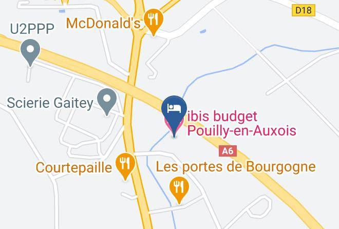 Cote D Or - Ibis Budget Pouilly En Auxois Maps