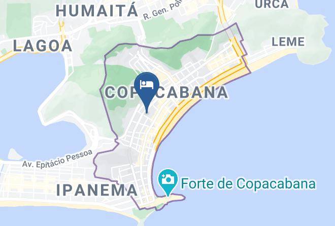 Rio De Janeiro Acabana - Ibis Budget Copacabana Rj Maps