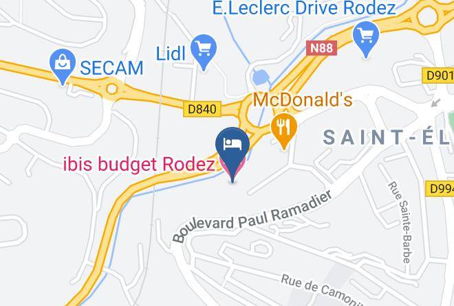 Aveyron - Ibis Budget Rodez Maps