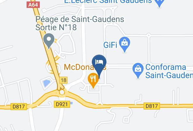 Haute Garonne - Hotel Ibis Budget Saint Gaudens Maps