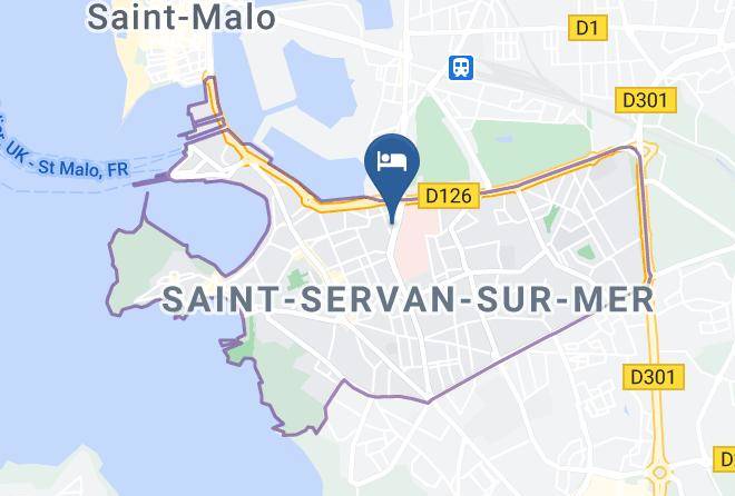 Ille Et Vilaine - Hotel Ibis Budget Saint Malo Centre Maps