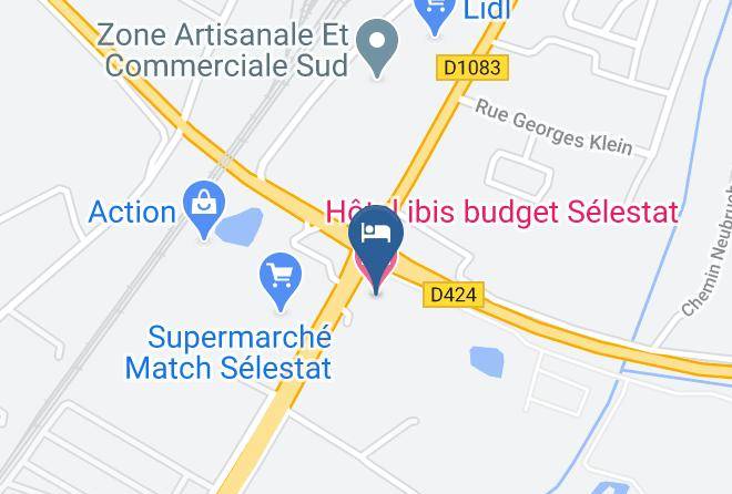 Hotel Ibis Budget Selestat Map
