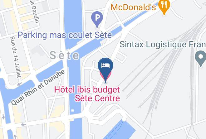 Herault - Hotel Ibis Budget Sete Centre Maps