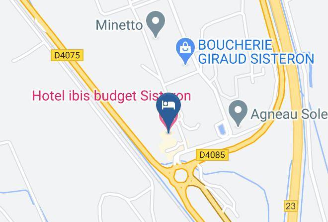 Alpes De Haute Provence - Hotel Ibis Budget Sisteron Maps