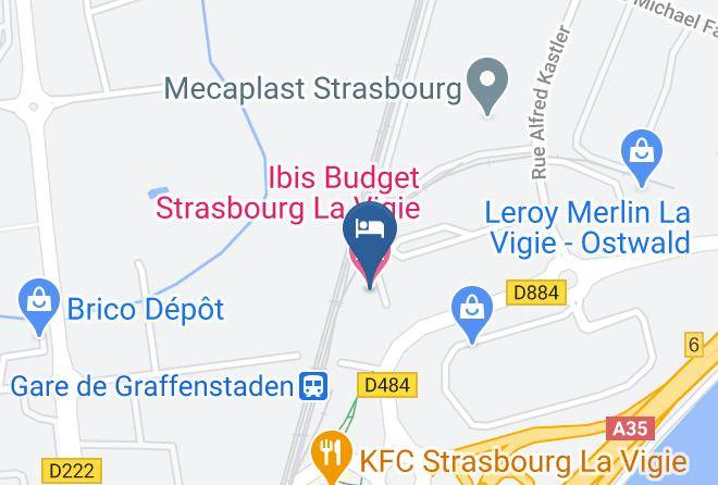 Bas Rhin - Ibis Budget Strasbourg La Vigie Maps