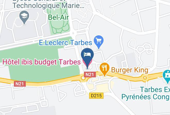 Hautes Pyrenees - Hotel Ibis Budget Tarbes Maps