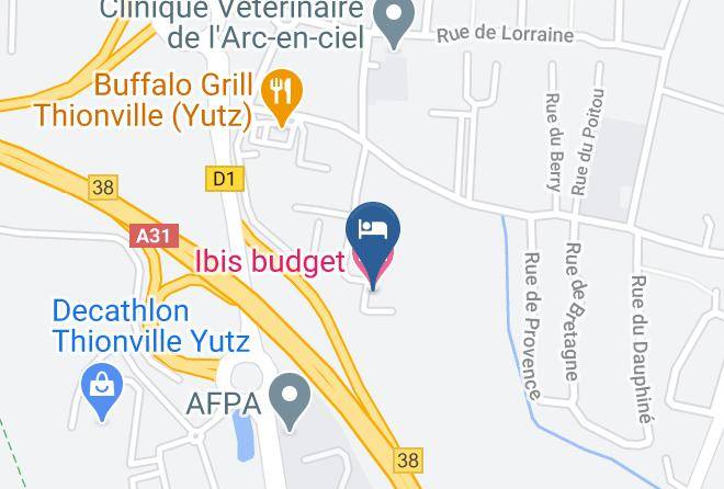 Moselle - Ibis Budget Thionville Yutz Les Trois Frontieres Maps