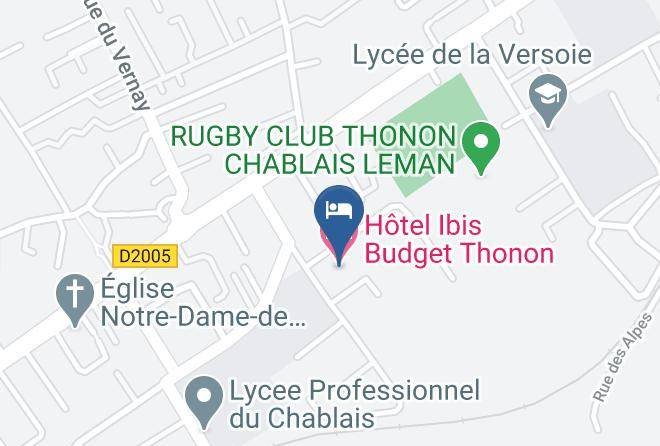 Haute Savoie - Ibis Budget Thonon Les Bains Maps