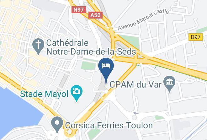 Var - Hotel Ibis Budget Toulon Centre Maps