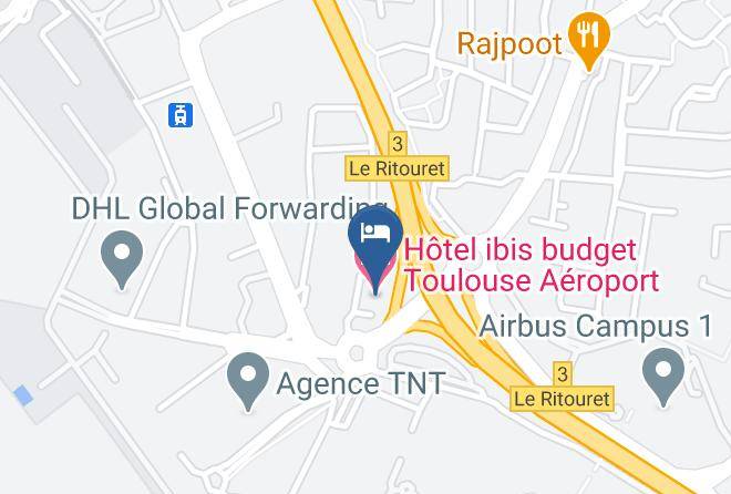 Hotel Ibis Budget Toulouse Aeroport Map