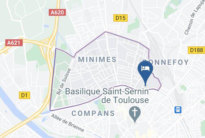Haute Garonne - Hotel Ibis Budget Toulouse Centre Gare Maps