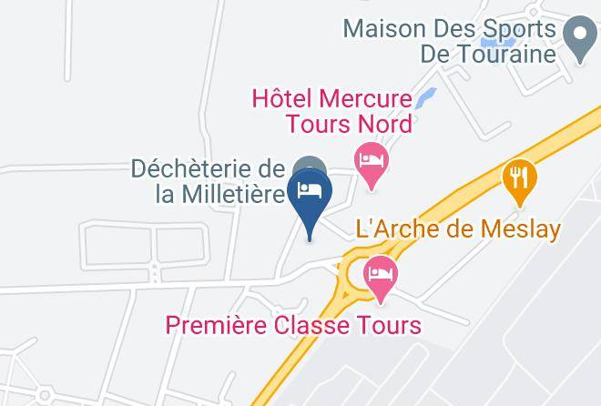 Indre Et Loire - Ibis Budget Tours Nord Maps