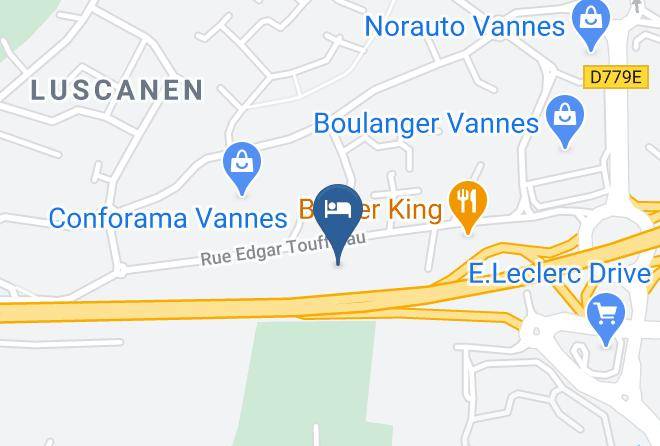 Morbihan - Hotel Ibis Budget Vannes Ploeren Maps