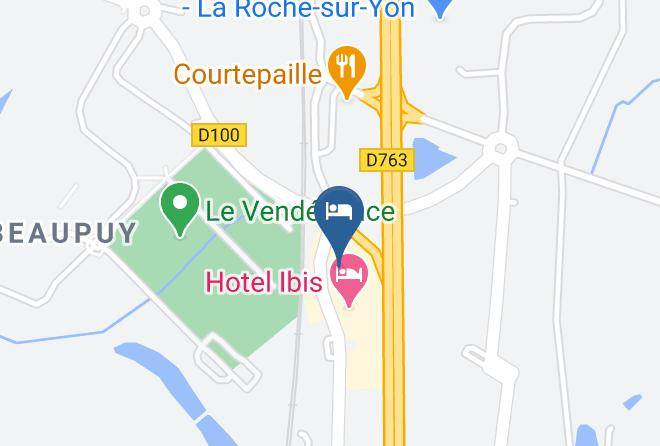 Vendee - Ibis Budget La Roche Sur Yon Maps