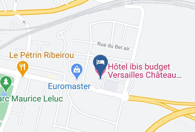 Yvelines - Hotel Ibis Budget Versailles Chateau Saint Cyr Maps