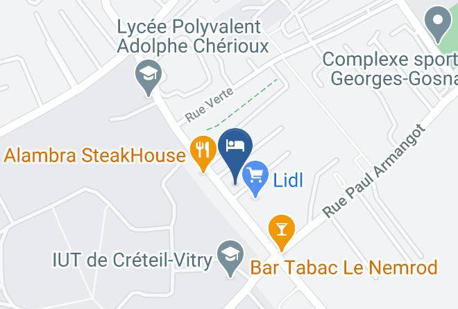 Val De Marne - Hotel Ibis Budget Vitry Sur Seine N7 Maps