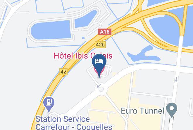 Pas De Calais - Ibis Calais Tunnel Sous La Manche Maps
