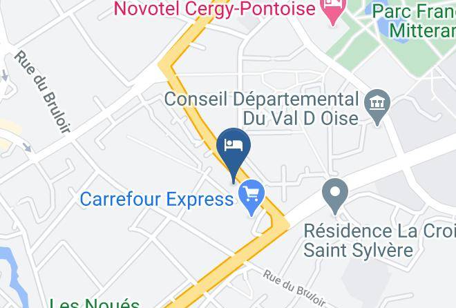 Val D Oise - Hotel Ibis Cergy Pontoise Le Port Maps