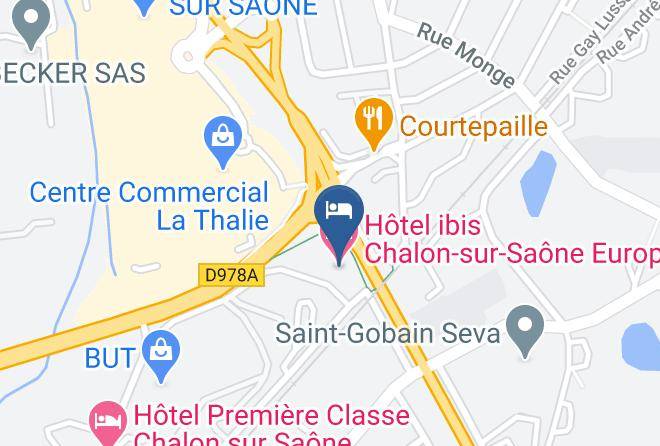 Saone Et Loire - Hotel Ibis Chalon Sur Saone Europe Maps