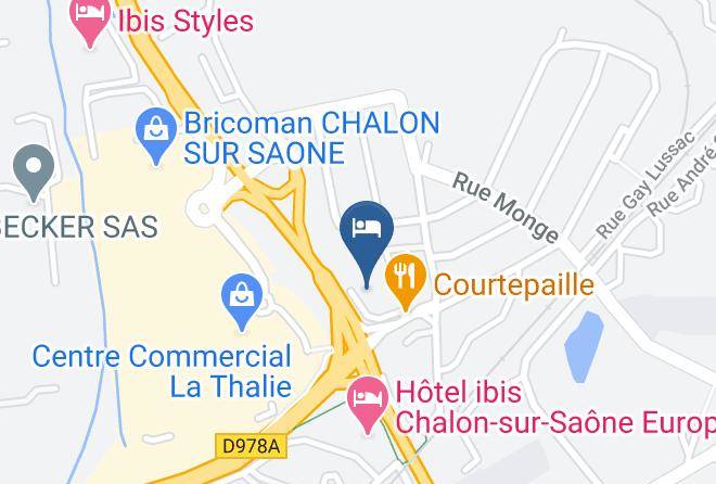 Saone Et Loire - Hotel Ibis Chalon Sur Saone Nord Maps