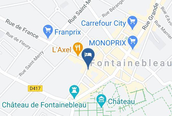 Seine Et Marne - Hotel Ibis Chateau De Fontainebleau Maps