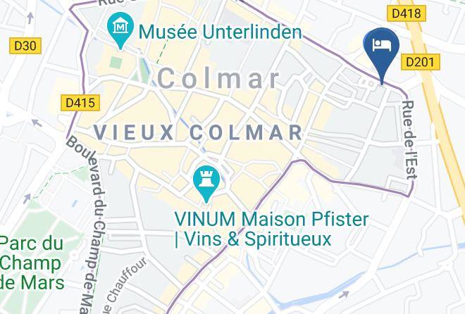 Haut Rhin - Hotel Ibis Colmar Centre Maps