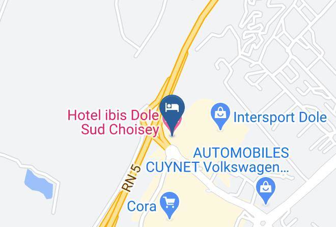 Jura - Hotel Ibis Dole Sud Choisey Maps