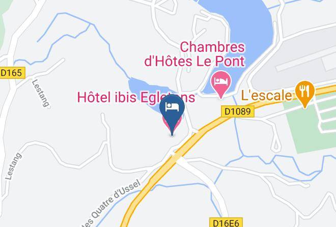Correze - Hotel Ibis Egletons Maps