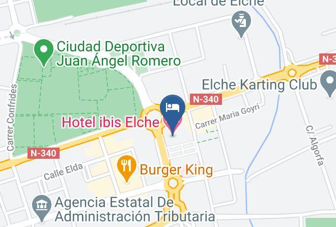 Alicante - Hotel Ibis Elche Maps