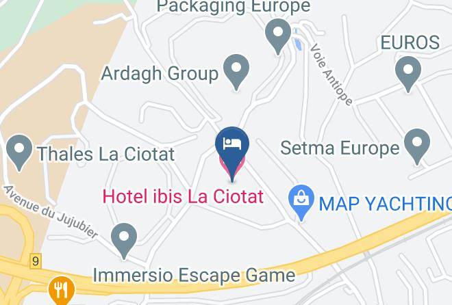 Bouches Du Rhone - Hotel Ibis La Ciotat Maps