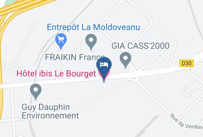 Seine St Denis - Hotel Ibis Le Bourget Maps