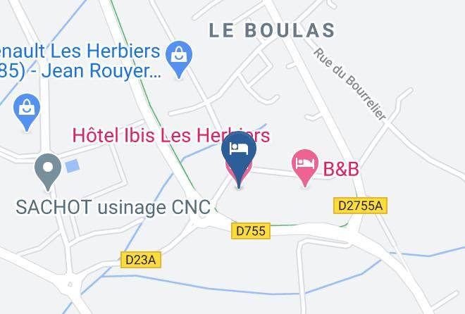 Vendee - Hotel Ibis Les Herbiers Maps