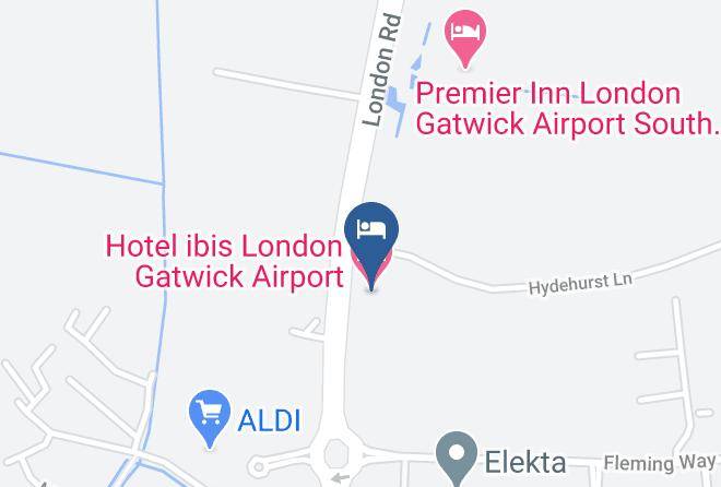 West Sussex - Hotel Ibis London Gatwick Airport Maps