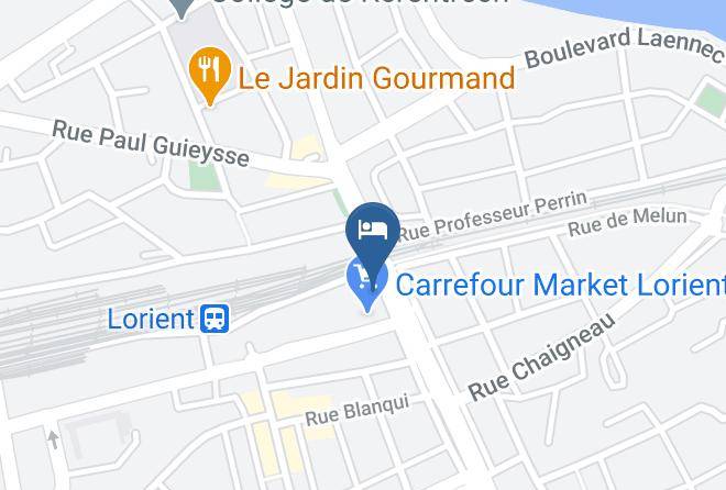 Morbihan - Hotel Ibis Lorient Centre Gare Maps