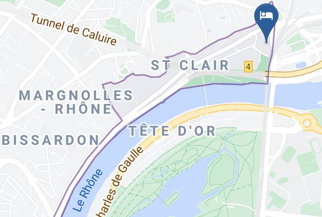 Rhone - Hotel Ibis Lyon Caluire Cite Internationale Maps